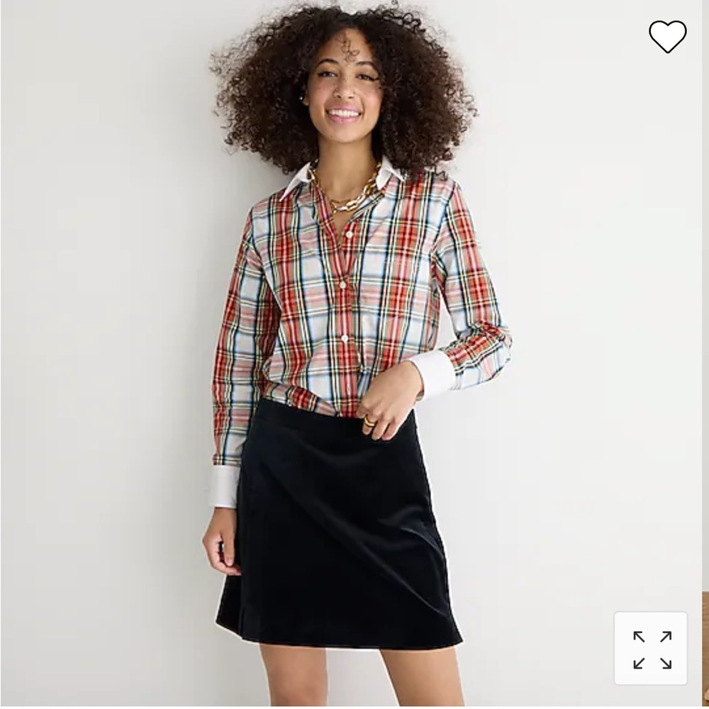 J. Crew Plaid Button-Up